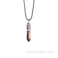 Natural Tiger Eye Waterdrop Shaped Fashion Clavicle Chain Pendant Necklace